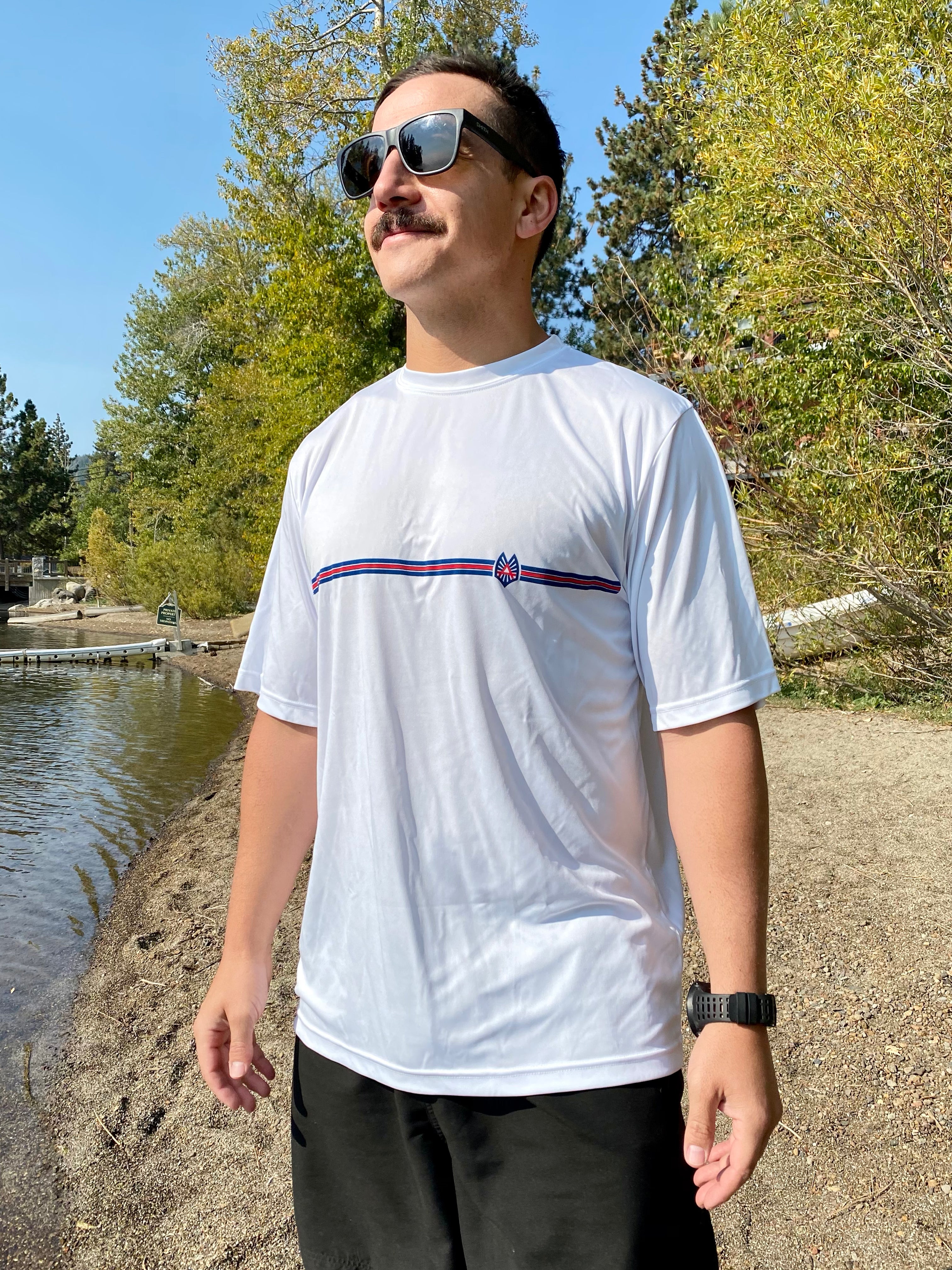 AM-0119-P1 UV T-Shirt 7Stripe - Men's